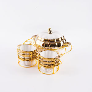 Two-Ear Soup <b>Pot</b> with Pumpkn <b>Ceramic</b> Household Cutlery for Candle Heating and Warmth Dinnerware Set - Product Image 5