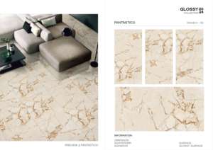 Azulejos de Porcelana Pulida y Esmaltada para Interiores Modernos, Formato Grande de 600x1200mm, para Espacios de Vida y Trabajo Contemporáneos - Product Image 4