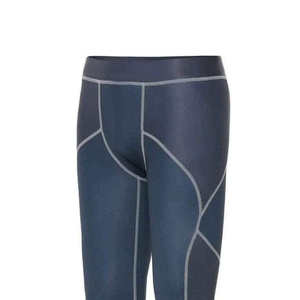 <b>Men</b> Compression Tights Full Length Contrast Stitch Four Way Stretch High Waist Solid Yoga <b>Leggings</b> - Product Image 3