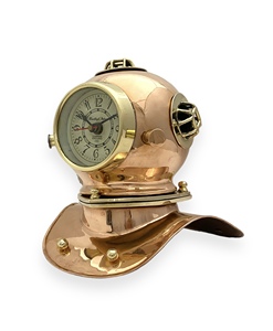 Horloge de plongée antique haut de gamme de 8 pouces, en cuivre et laiton poli, avec verre de montre nautique, style vintage maritime pour la maison et le bureau M/S - Product Image 3