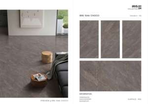 กระเบื้องพอร์ซเลนคลาสสิค ไอริส ขนาด 600x1200 มม. รูปแบบขนาดใหญ่ พื้นผิวขัดเงา พรีเมียม สำหรับตกแต่งผนังและพื้น ภายในและภายนอกอาคาร ดีไซน์ทันสมัย พลัส - Product Image 4