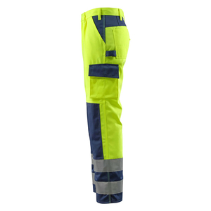 Custom Safety Workwear <b>Waterproof</b> Water Resistant Hi Visibility Adjustable Waist Reflective Lightweight Polyester <b>Work</b> Pants - Product Image 6