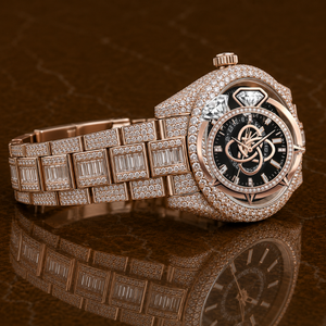 Reloj de Lujo con Diamantes Moissanite para Hombre, Reloj de Pulsera de Acero Inoxidable - Product Image 2