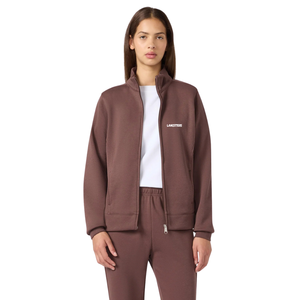 Women Full Zip Stand Collar Tracksuit With <b>Trousers</b> Straight Fitted Casual Lounge Travel Wholesale Custom Two Piece Clothing Set - Product Image 4