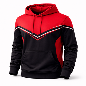 Custom Solid Vintage Winter Front Hooded <b>Pullover</b> <b>Men</b> Wholesale 100% Cotton Regular Fit Thick Breathable Eco-Friendly Unlined - Product Image 1