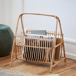 Desk organizer <b>hand</b>-made rattan magazine holder office essentials <b>file</b> newspaper rack stand - Product Image 4