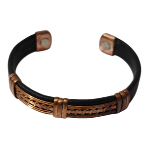 Pulsera Magnética de Cobre Sólido Hecha a Mano - Joyería Moderna y Ecológica para Hombres y Mujeres, Brazalete de Terapia Magnética - Product Image 5