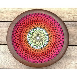 Hand-Painted Acacia <b>Wood</b> Mandala Bowl Wholesale | Artisan Wooden Fruit Bowl - Product Image 3