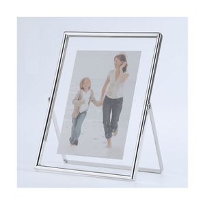 Metal And Glass Photo <b>Frame</b> Decorative <b>Picture</b> Holder for Home Display and Anniversary Gift Collection - Product Image 4