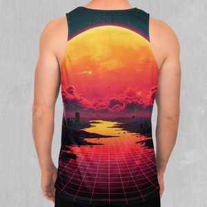 Men's Vintage Breathable Quick Dry Knitted Polyester/Cotton Gym Sleeveless Shirt Bodybuilding Fitness Muscle Tank Top O-Neck - Product Image 2