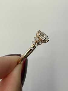 Anillo de Compromiso Vintage con Diamante Cultivado en Laboratorio de 2.00Ct, Oro Sólido de 14K, Corte Redondo, Estilo Antiguo, Filigrana, Banda de Boda, Venta al Por Mayor - Product Image 5