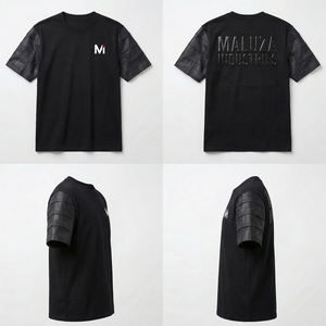 T-shirt pour homme de style décontracté, col rond, avec logo brodé, surdimensionné, de qualité supérieure, en tissu piqué de coton, conçu par des designers de mode - Product Image 6