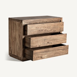 Modern <b>Rustic</b> Wooden Chest of Drawers Solid Teak Storage <b>Cabinet</b> for Luxury Bedroom Interior Furniture - Product Image 2