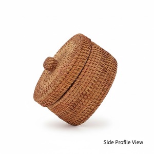 Grand panier de rangement en rotin naturel fait main, écologique, organisateur de maison, vente en gros directe d'usine, OEM - Product Image 2