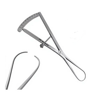Calibre rond de 6 pouces pour cartographie des ridules, instrument dentaire, échelle de mesure 0-40 mm, jauge de précision en acier inoxydable pour os et implant - Product Image 5