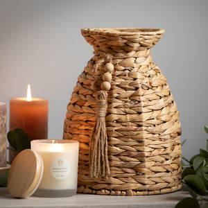 ตะกร้าสานใส่ของตกแต่งหญ้าทะเลธรรมชาติสำหรับตกแต่งบ้าน - Product Image 3