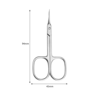 Custom <b>Cuticle</b> <b>Scissors</b> Stainless Steel Curved Blade Nail Trimmer Premium Manicure Pedicure Dead Skin Remover Tool - Product Image 4