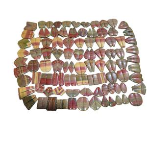 พลอยนอรีน่าแจสเปอร์ทรงคาโบชองคู่สีน้ำตาล ผลิตในห้องปฏิบัติการ ไม่เหมือนใคร ผ่านการอบความร้อน ขนาด 10-30 มม. จาก KHUSHI GEMS STONE สำหรับงานประดิษฐ์เครื่องประดับ - Product Image 3