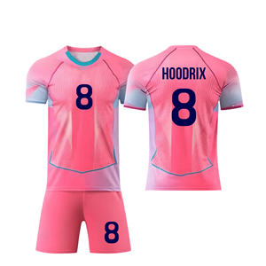 Conjunto de Uniforme de Fútbol Personalizado de Alta Calidad, Camiseta de Fútbol Sublimada 100% Poliéster Transpirable de Secado Rápido, Ropa de Equipo con Nombre y Número - Product Image 3