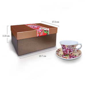 ถ้วยชาและกาแฟเซรามิกที่มีคุณภาพดีที่สุดรูปลอกลอกลายน้ำดอกโบตั๋นเทคนิคการพิมพ์หน้าจอถ้วยคลาสสิกล้างทำความสะอาดได้ - Product Image 3