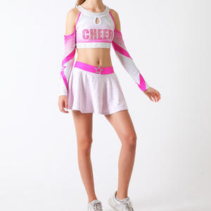 High End Girls Cheerleading Uniform with Custom Logo for School Events, Parties, and Performances - Product Image 2