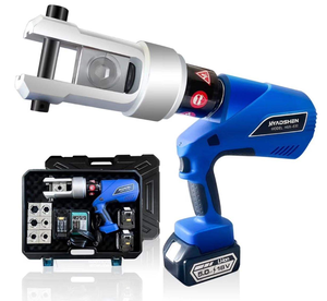 Pince à sertir électrique hydraulique originale pour cosses de câbles et fibres optiques, kit d'outils de sertissage rechargeable - Product Image 3