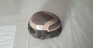 Peluca de Cabello Remy Chino Mono Front Lace Taz de Calidad Premium con Trama Única y Estilos de Ondas Profundas Naturales - Product Image 5