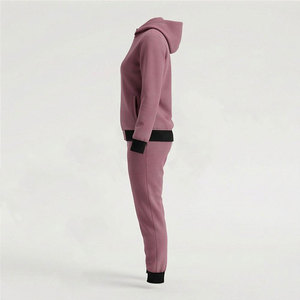 High Demanded Product Women Casual Zipper Tracksuits Sets Comfortable & Heavyweight Women Solid Color Two Piece <b>Zip</b> <b>Up</b> Tracksuit - Product Image 3
