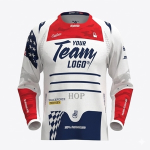 Camiseta de Motociclismo Sublimada con Logotipo Personalizado, Uniforme de Equipo Ligero, Anti-UV, de Poliéster, para Mecánicos de Motocicletas - Product Image 2
