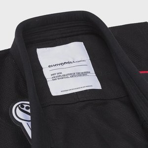 Kimono de BJJ Shoyoroll noir et rouge avec impression par sublimation, coupe classique pour homme, vêtements d'arts martiaux pour adultes - Product Image 5