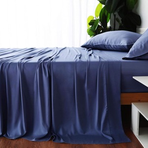 Drap de lit en bambou 300TC écologique, uni, doux, rafraîchissant et respirant pour chambre moderne, maison, hôtel, complexe hôtelier - Product Image 4