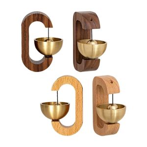 Support de carillon géométrique minimaliste en bois de qualité supérieure |   Cloche musicale décorative faite à la main pour la maison, l'entrée, le bureau ou la table - Product Image 2