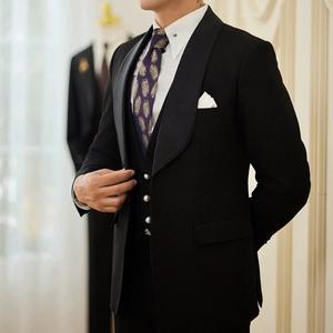 Smokings respirants pour hommes, costumes de mariage, gilets et vestes de marié - Product Image 2