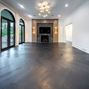 Suelo de Roble Blanco de Ingeniería con Diseño Espiga Ahumada de 15mm, Bloque de Parquet Cepillado con Sistema Click de 762mm - Product Image 3