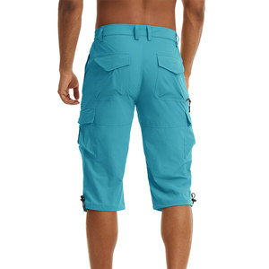 100% Cotton Men's Cargo Shorts Large Zipper <b>Thigh</b> Pocket Anti Shrink High Quality Fabric Lightweight Skin Friendly Men's Shorts - Product Image 2