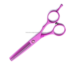Ciseaux de coiffure professionnels de 6 pouces en acier inoxydable de haute qualité pour la coupe et l'effilage des cheveux avec repose-doigts OEM ODM personnalisés - Product Image 2
