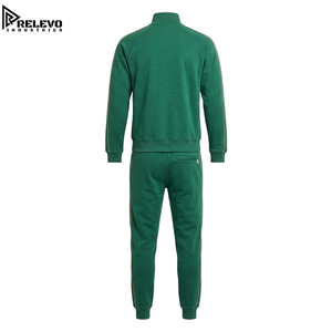 Conjunto Deportivo OEM para Hombre, Color Verde Bosque, Cuello Alto, Dos Piezas, Chaqueta con Cierre Completo y Cuello Alto - Product Image 2
