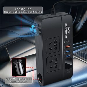 Convertitore di Potenza Multifunzionale da 12V a 220V per Auto con Presa e Porta USB per Ricarica di Più Dispositivi - Product Image 6