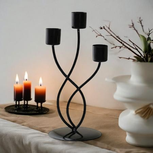 Porte-bougie élégants de qualité supérieure, porte-bougie décoratifs de luxe, décoration moderne pour la maison, ODM disponible, vente en gros, collection élégante - Product Image 1