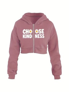 Sweat-shirts à capuche zippés vierges de haute qualité, coupe oversize, 345G, style streetwear, pour femme, rose, manches longues, style hiver - Product Image 1