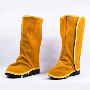 Protège-chaussures de soudage haute qualité résistants à la chaleur et aux flammes, en cuir de vachette pleine fleur sur mesure - Product Image 6