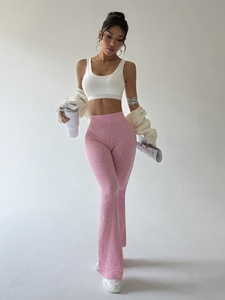 Leggings de yoga sans couture de haute qualité pour femmes, taille élastique, poches, anti-transpiration, 220g Nylon Spandex, vêtements de sport fitness, gym - Product Image 3