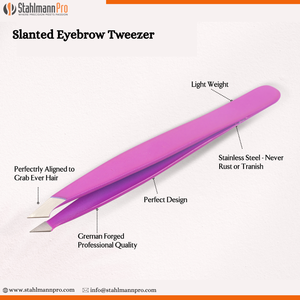 STAHLMANN PRO. Ciseaux à sourcils personnalisés 2026, très demandés, en acier inoxydable de haute qualité, inclinés, durables, prix de gros, marque privée - Product Image 4