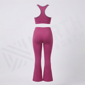 Conjunto de Yoga Personalizado, Ropa Deportiva de Poliéster para Mujer, Ropa de Gimnasio, Ropa Deportiva Activa, Ropa de Entrenamiento para Damas - Product Image 2