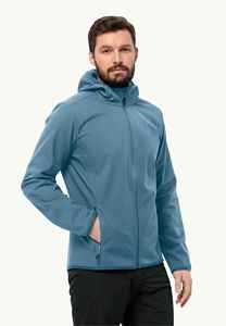 Veste matelassée imperméable à capuche pour homme, vert uni, fermeture éclair décontractée, extérieur en polyester, doublure en nylon, pour l'automne - Product Image 5