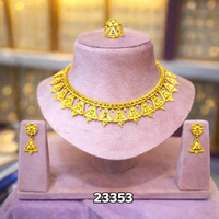 Kalung Wanita Lapis Emas Rose Gold Gaya Vintage Terinspirasi India dengan Liontin Kuningan, Rantai Kotak Kuarsa, Gaya Klasik, Terbaik 2024