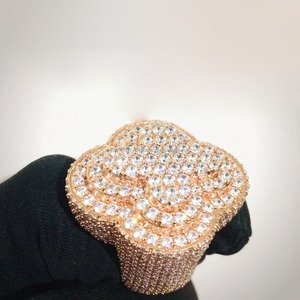 925 Sterling <b>Silver</b> Brilliant Cut Hip Hop Style Engagement Wedding <b>Ring</b> for <b>Men</b> Women Unisex Rhodium Plated Anniversary Gifts - Product Image 4