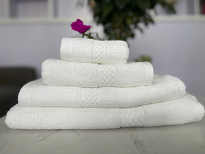 Ensemble de serviettes en coton de couleur unie, rectangulaires, teintes, pour usage domestique, douces pour la peau, serviettes de bain/mains, faible MOQ - Product Image 3