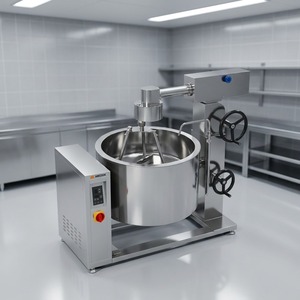 Olla de vapor con caldera giratoria por inducción Amicook 380V/440V, modelo para cocinar sopas, herramienta motorizada de grado restaurante, para cocinar a fuego lento, gastronorm. - Product Image 1