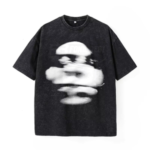 เสื้อยืดผู้ชายผ้าฝ้ายถักเนื้อนุ่ม 100% น้ำหนัก 230 กรัม ลายพิมพ์ลำลอง ทรงปกติ ระบายอากาศดี ดีไซน์เรียบง่าย ไซส์ใหญ่ รุ่นใหม่รับซัมเมอร์ - Product Image 1